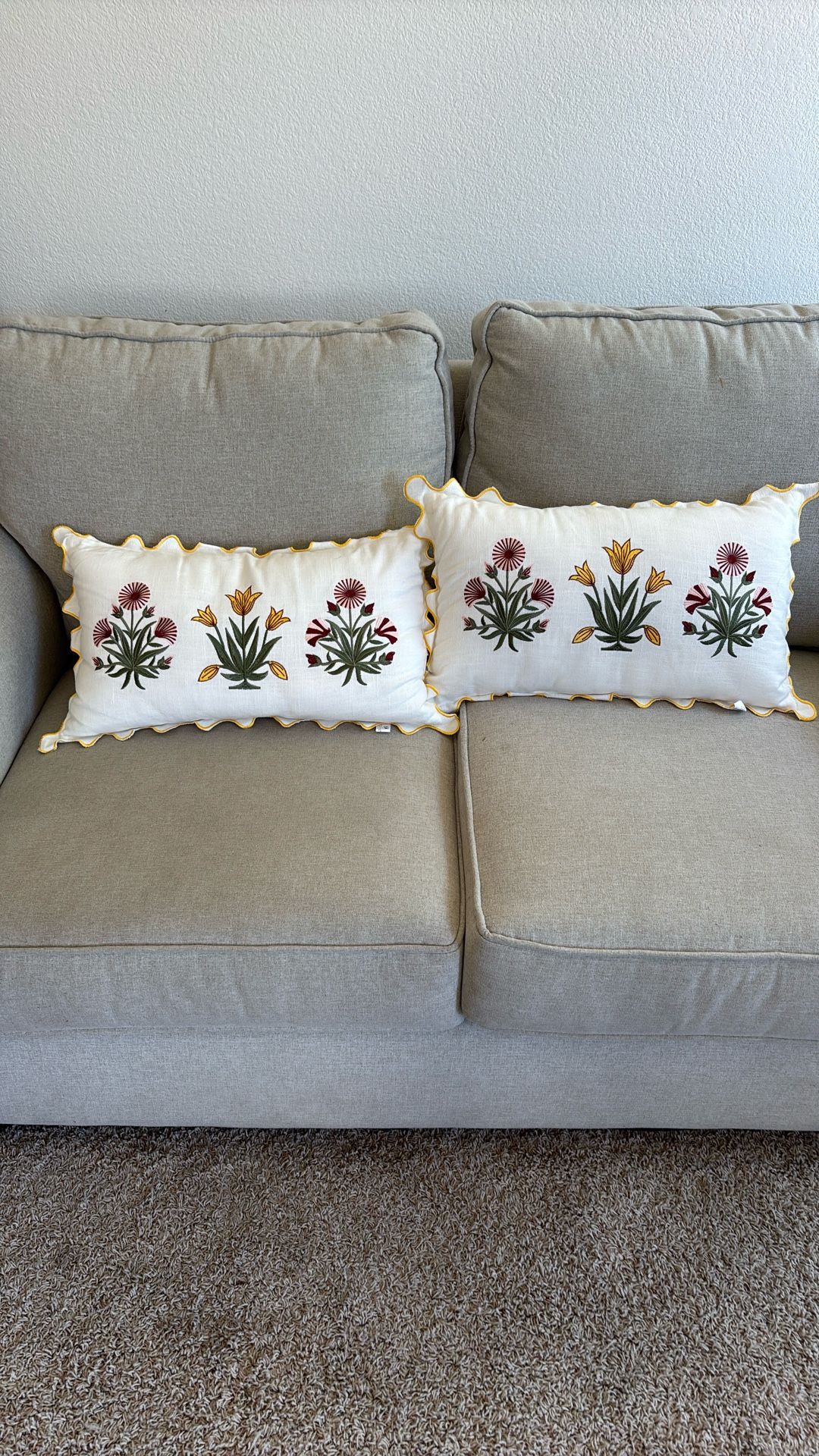 Flower Cushions Set Of 2