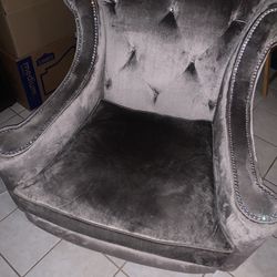 Sofá Chair- Silver/grey
