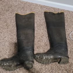 lacrosse cooner wader hip boots size 8 rubber Hunting fishing work vintage