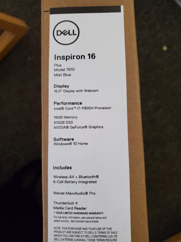 Dell Inspiron 16 Plus 16" Laptop (Unopened)