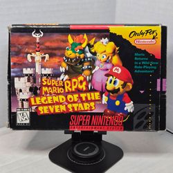 Super Mario RPG Legend of the Seven Stars SNES CIB Complete w/ Manual Tested