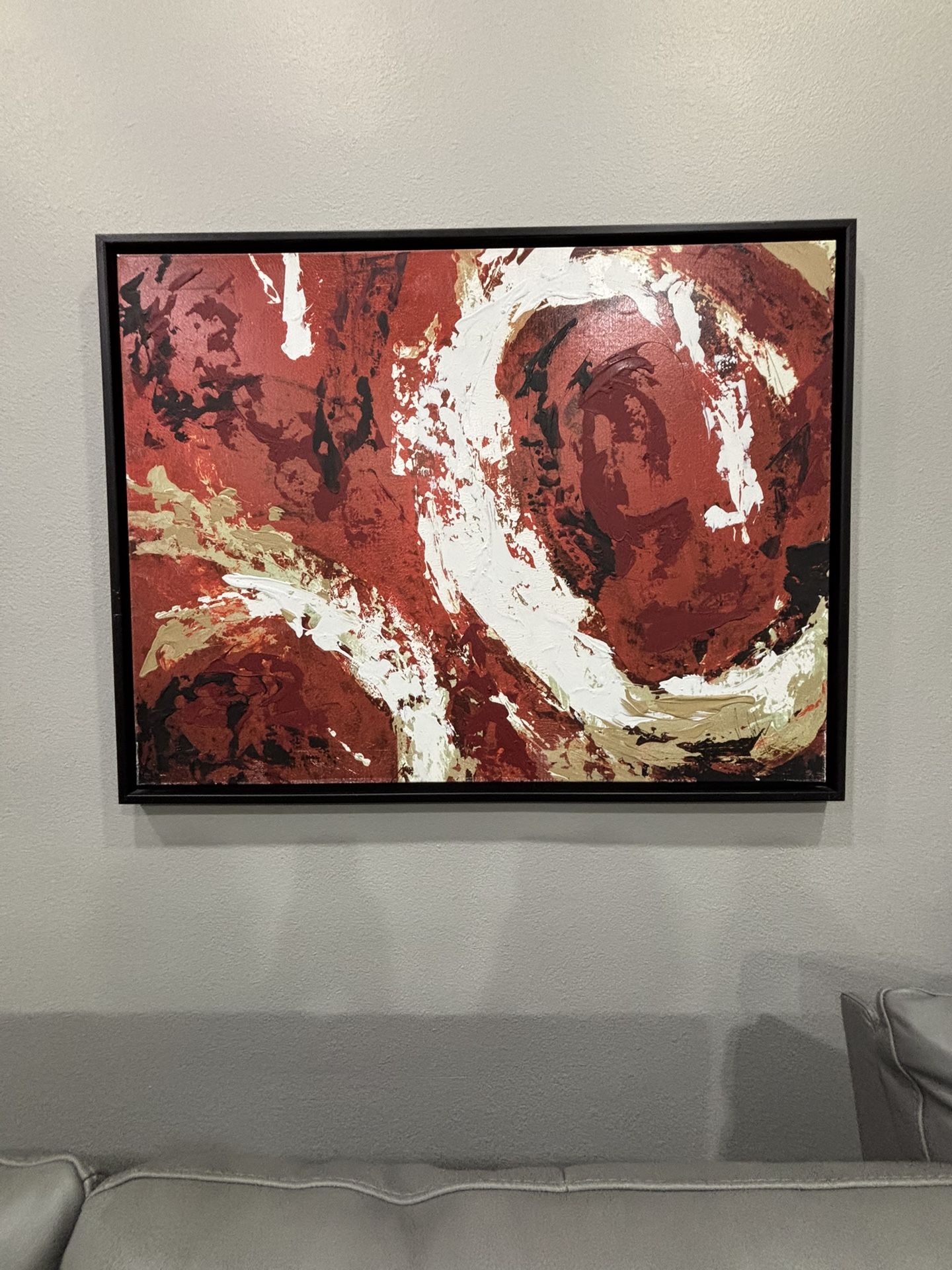 Abstract Painting Framed 48x36