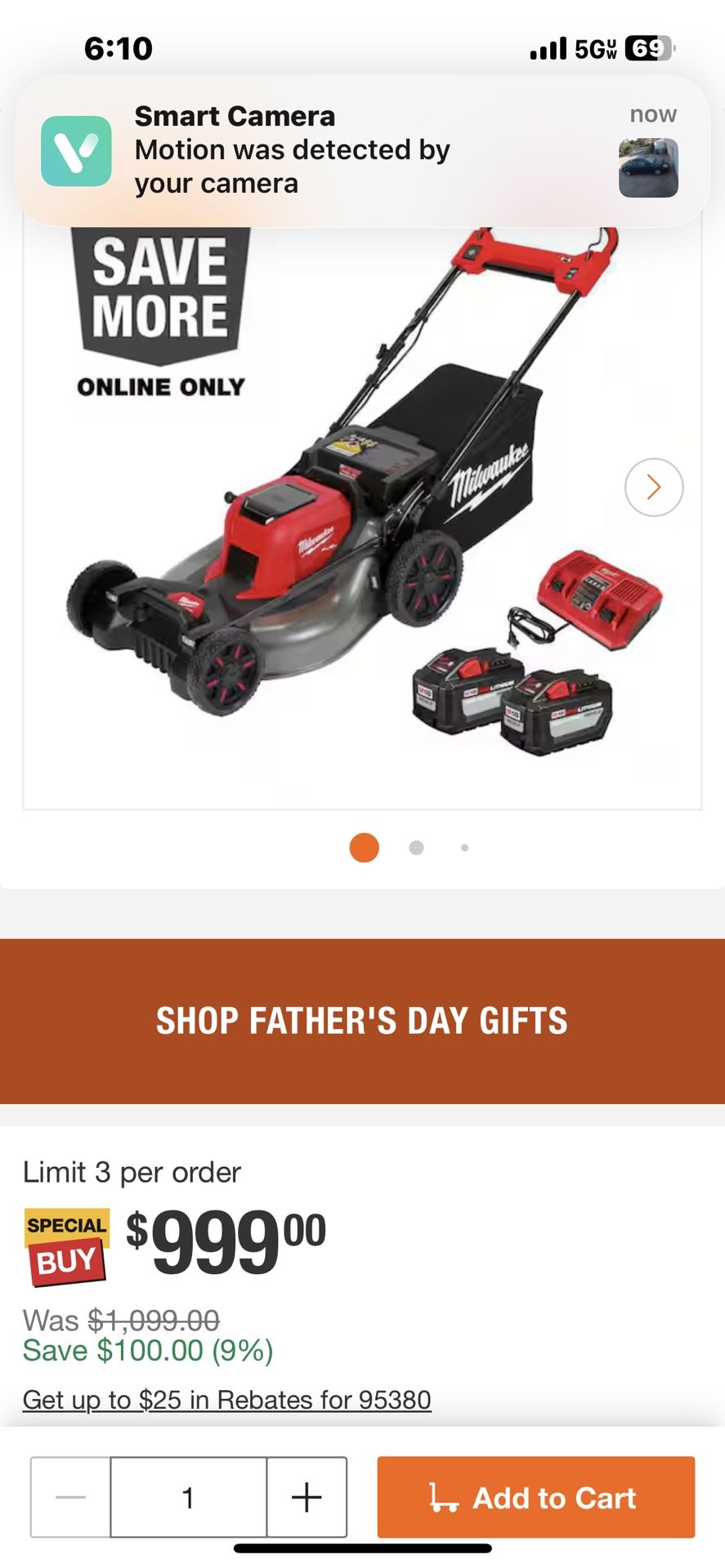 Milwaukee Fuel Lawn Mower 