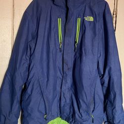 North Face Jacket Green Blue 