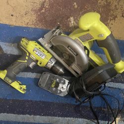 Selling Drill And Saw With Bag Charger 