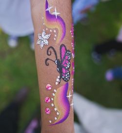Face Paintings With Glitter