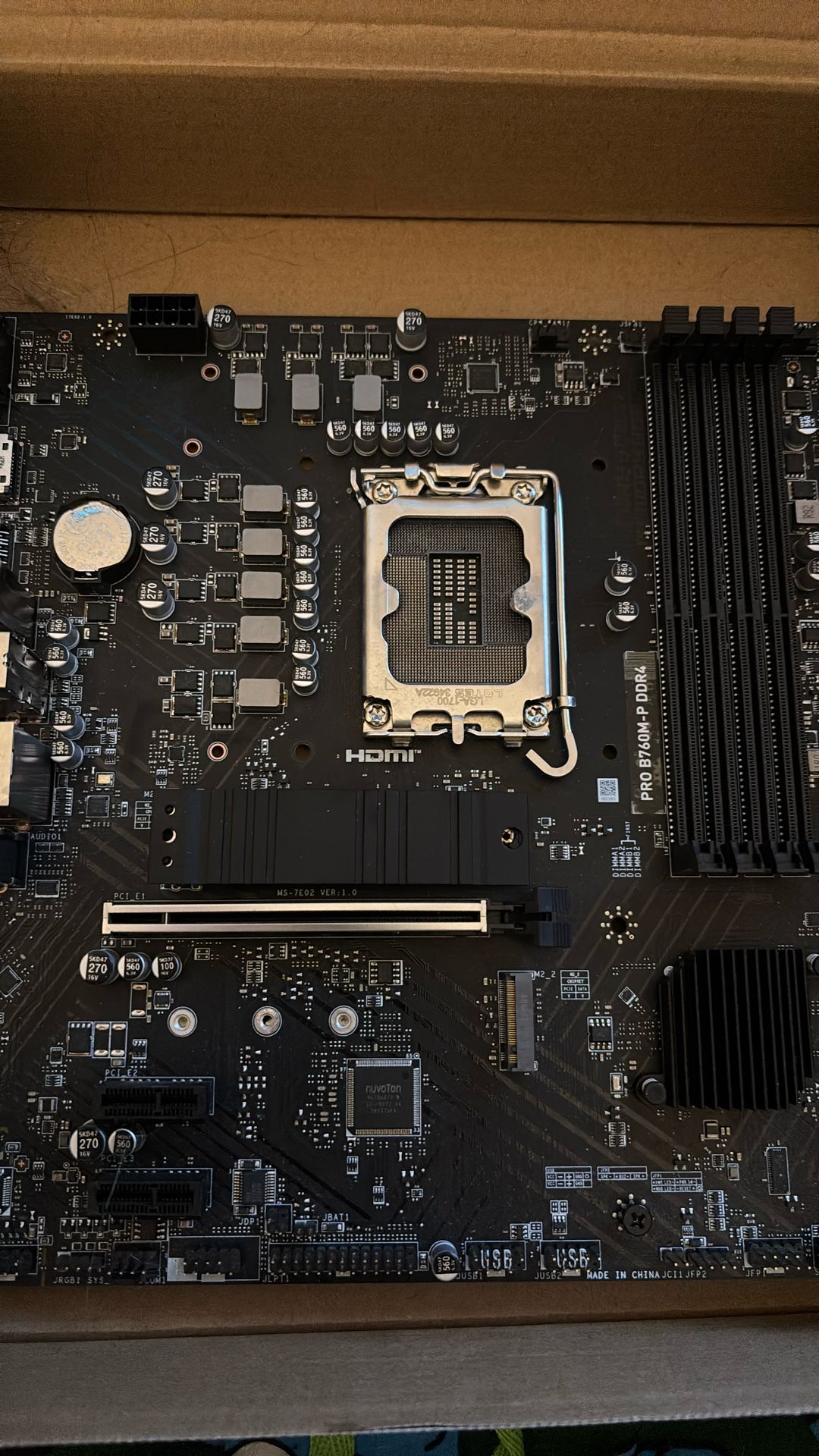 MSI B760-M Pro DDR4 LGA1700