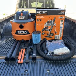 NEW RIDGID 14 Gal. 6.0 Peak HP NXT Shop Vacuum Wet Dry Vac w/Filter, Hose & Accessories