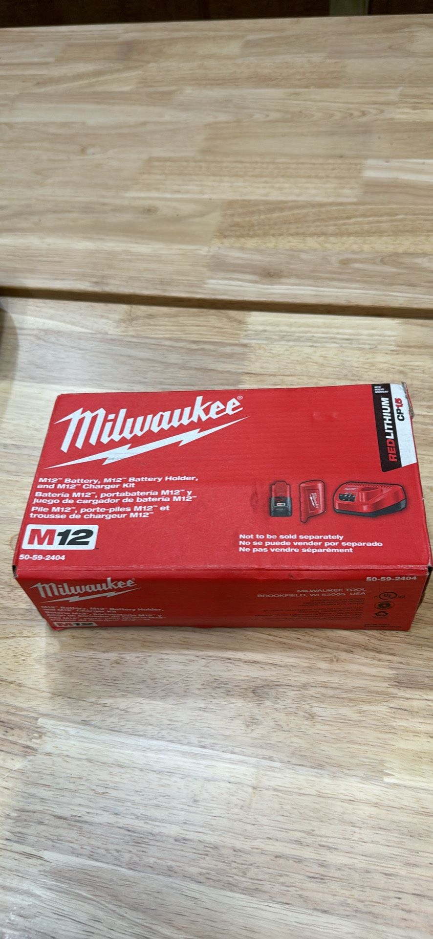 Milwaukee M12 charger with 1.5 amp battery