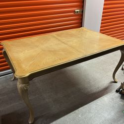 Wood Clawfoot Dining Table