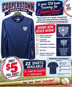 Cooperstown long sleeve Practice Shirts