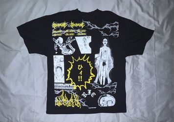 Civil Regime x Junji Ito Uzumaki Graphic Tee T-Shirt Mens Black Horror Manga