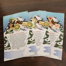 Disney Holiday Travel Pin Bambi Set of 3 From 2007