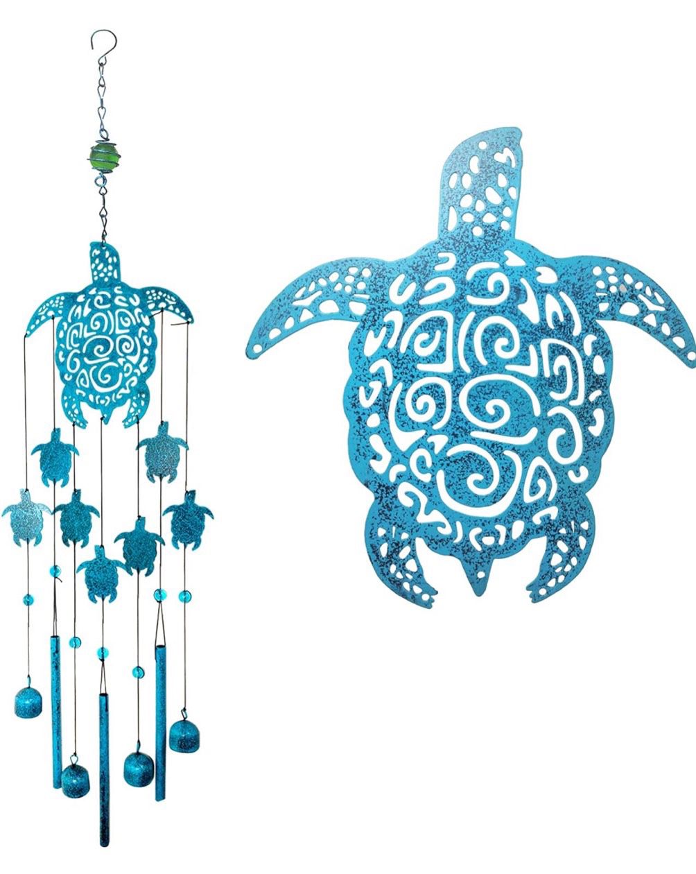 OKAIMEIMEIO Wind Chimes, Sea Turtle Wind Chimes for Outside, Memorial Gift for Mom, Wind Chimes Outdoor Clearance, Garden Decor, Turtle Lover Gifts