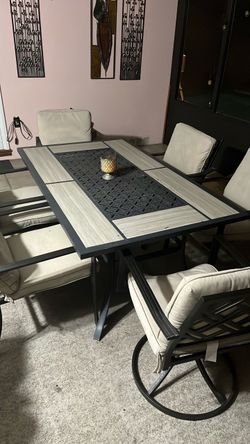 Patio Dining Table and Chairs Set
