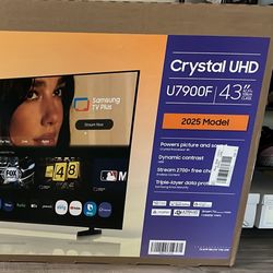 Samsung 43” Crystal UDH 4K Smart TV