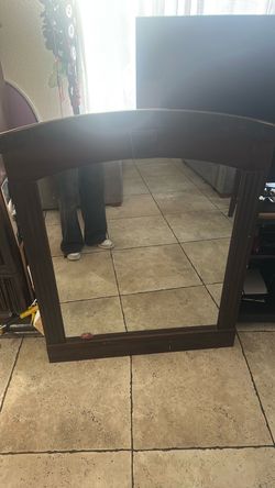 Dark Wood Mirror