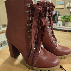Red BOOTS SIZE 10