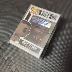 Beckett Authenticated Autographed Mike Tyson Funko Pop #01 