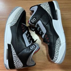 Jordan 3 Black cement (Size 9.5)