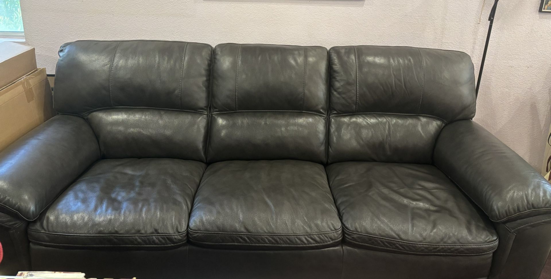 Black Leather Couch