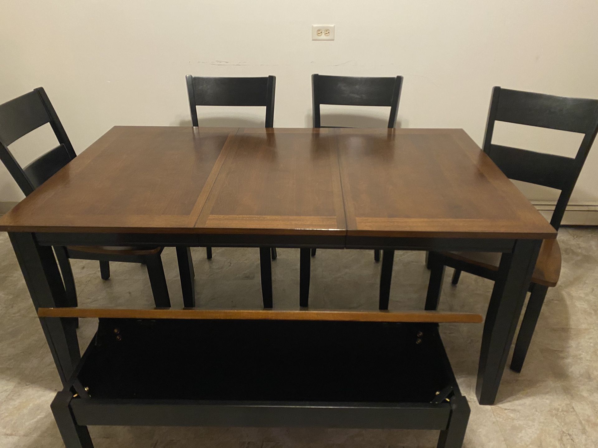 Blake Six Person Table and matching Cabinet Set