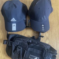 Adidas Hats And Shoulder Bag