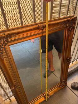 Large Vintage Style Gold Ornate Wall Mirror