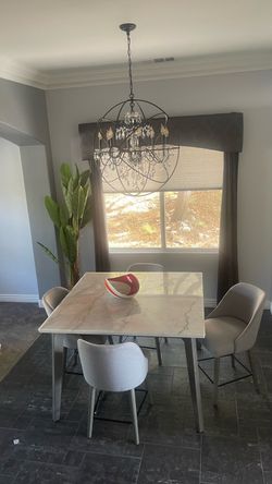 Grey Marble dinning table