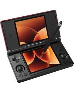 Anbernic RG DS Flip Retro Handheld Game Console , RGDS 4.0 Inch Dual IPS Touch Screen Android 14 System 4000mAh Battery 3+32GB(RG DS-red/black