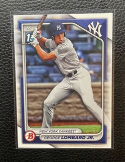 2024 George Lombard Jr. 1st Bowman Rookie Card. New York Yankees