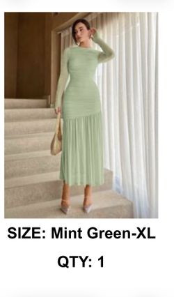 Mint green dress