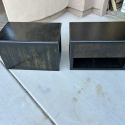 End Tables. Separate Glass Top. No Drawers