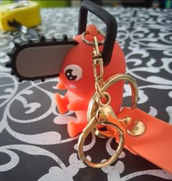 New Anime Character Collectibles Series Chainsaw man Pochita keychain