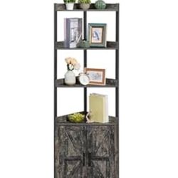Charcoal Grey Corner Cabinet 