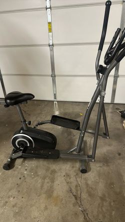 2-in-1 Elliptical Trainer and Exercise Bike