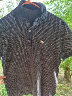 Men's Navy Dotted Polo Shirt
