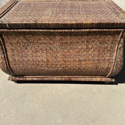 Rattan Chest Very Useful For Storage Or Decor 