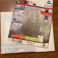 7x20’ Side Wall With Windows For Canopy Fits 10x20’ 12x20 14x20’ 16x20’ 20x20’ 