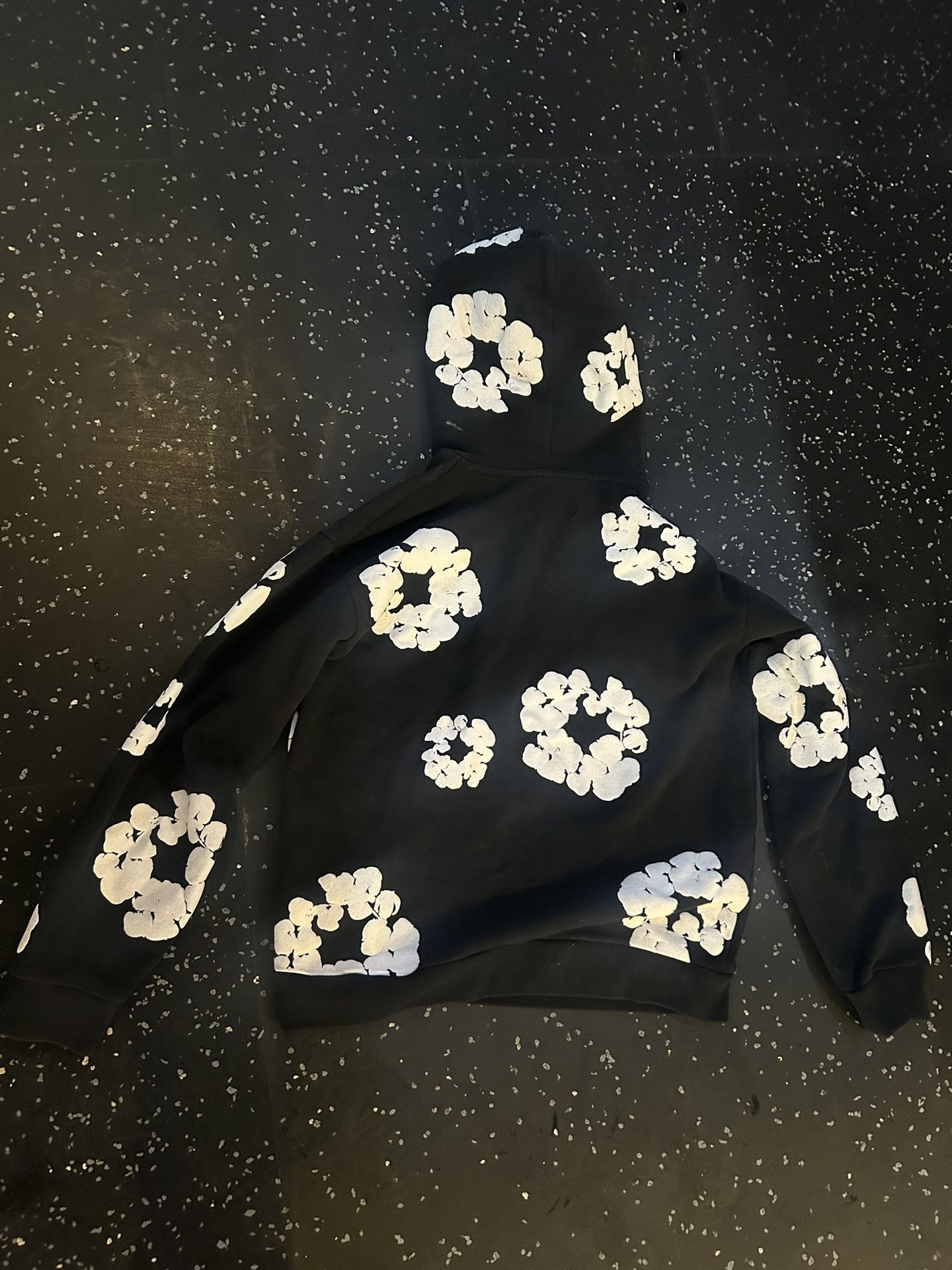 Denim Tears Black And White Hoodie