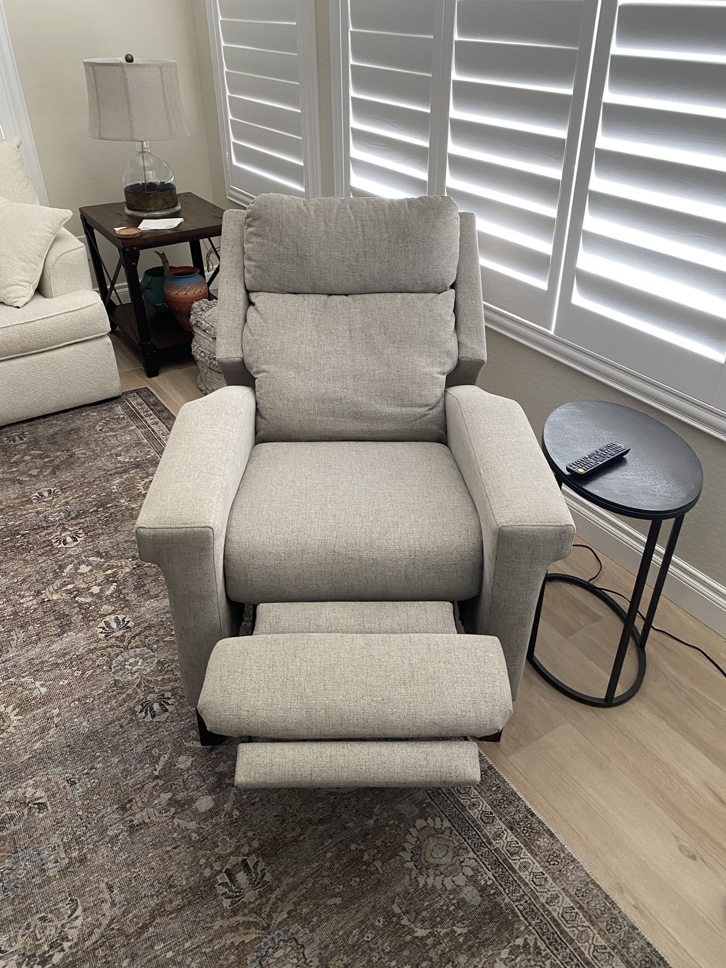 Living Spaces; Power Recliner— Almost New! …$175