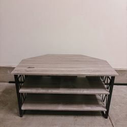 TV Stand / Media Console – Brown Wood