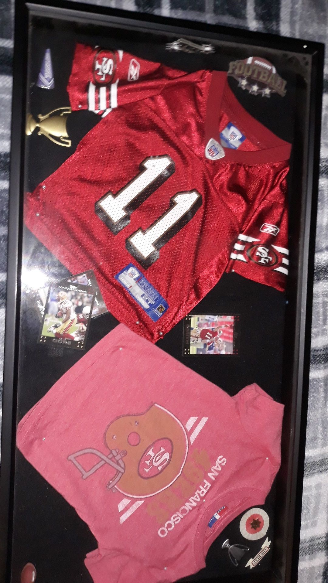 Picture box w toddler size jersey ant T