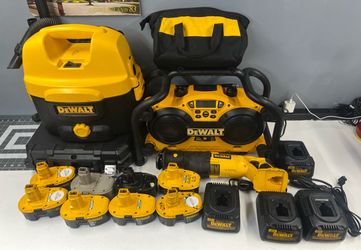 DEWALT Wet/Dry Vac,Job-site Radio, Saws-all, Drill, Battery Set
