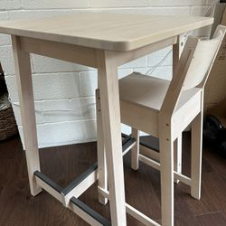 Bar Table With Chair (wood)