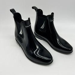 Nautica Womens Ankle Rain Boots Size 8