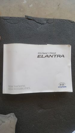 2016 Hyundai Elantra Owners Manual
