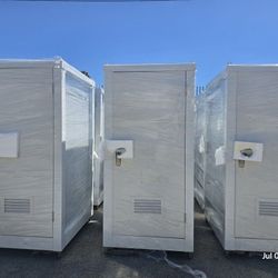 Job Site Prefabricated Bathroom Enclosure With Sewer Hookups