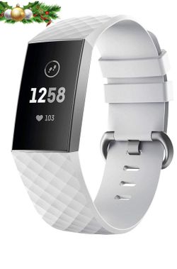 Carhope Compatible Fitbit Charge 3 Bands, Soft Silicone Replacement Band for Fitbit Charge 3, Charge 3 SE, Newest Adjustable Sport Strap Smartwatch F