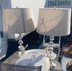 Pair of Table Lamps $25 for both